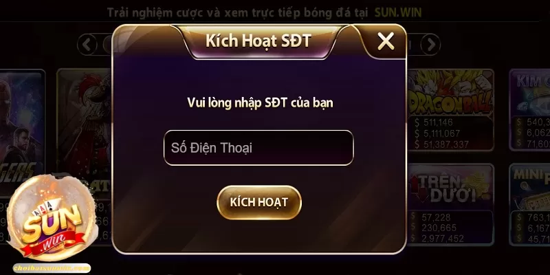 Chia sẻ cách kích hoạt bảo mật sau đăng ký Sunwin