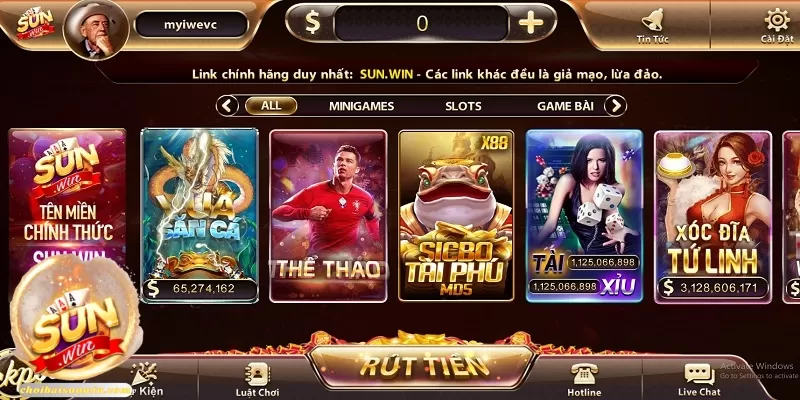 Sơ nét thông tin về cổng game đánh bài Sunwin